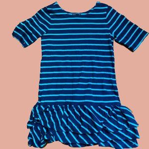 GAP Kids Striped Tee Dress with Ruffle Bottom